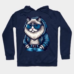 Ragdoll Cat With Sunglasses Hoodie